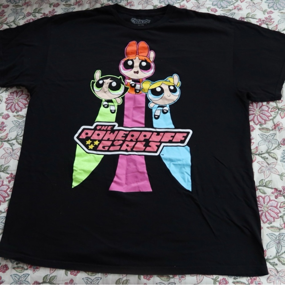 Powerpuff Girls Black Graphic Tee